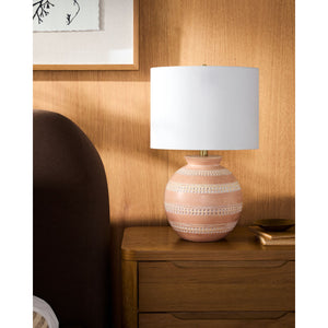   Painted Round Base Table Lamp | Oroa.com