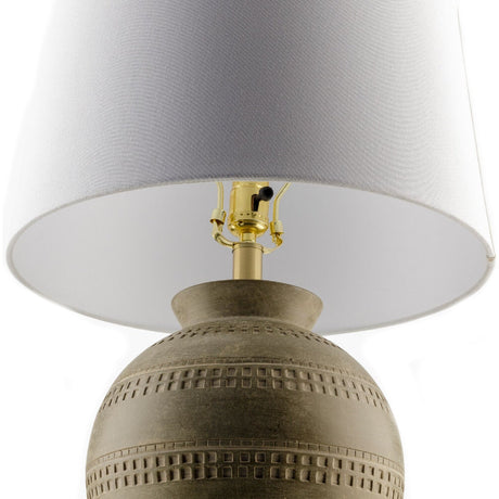 Modern European furniture - Painted Round Base Table Lamp - www.oroa.com