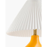 Modern European furniture - Ceramic White Linen Table Lamp - www.oroa.com