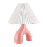 Modern European furniture - Ceramic White Linen Table Lamp - www.oroa.com