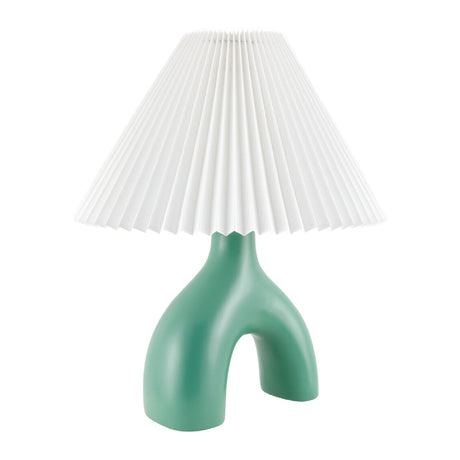 Modern European furniture - Ceramic White Linen Table Lamp - www.oroa.com