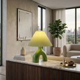 Modern European furniture - Ceramic Cream Linen Table Lamp - www.oroa.com