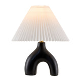 Modern European furniture - Ceramic White Linen Table Lamp - www.oroa.com