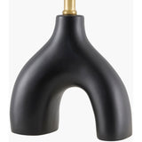 Modern European furniture - Ceramic White Linen Table Lamp - www.oroa.com