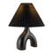 Modern European furniture - Ceramic Cream Linen Table Lamp - www.oroa.com