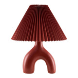 Modern European furniture - Ceramic Cream Linen Table Lamp - www.oroa.com