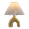 Modern European furniture - Ceramic White Linen Table Lamp - www.oroa.com