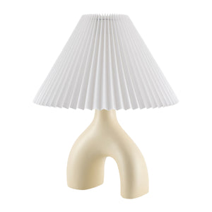   Ceramic White Linen Table Lamp | Oroa.com