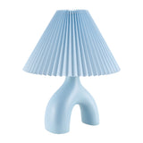 Modern European furniture - Ceramic Cream Linen Table Lamp - www.oroa.com