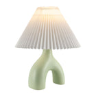 Modern European furniture - Ceramic White Linen Table Lamp - www.oroa.com