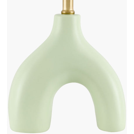 Modern European furniture - Ceramic White Linen Table Lamp - www.oroa.com