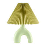 Modern European furniture - Ceramic Cream Linen Table Lamp - www.oroa.com