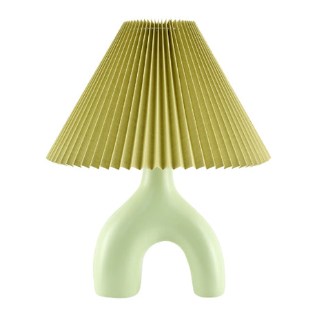 Modern European furniture - Ceramic Cream Linen Table Lamp - www.oroa.com