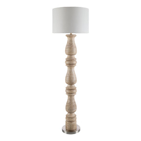 Modern European furniture - White Linen Accent Floor Lamp - www.oroa.com