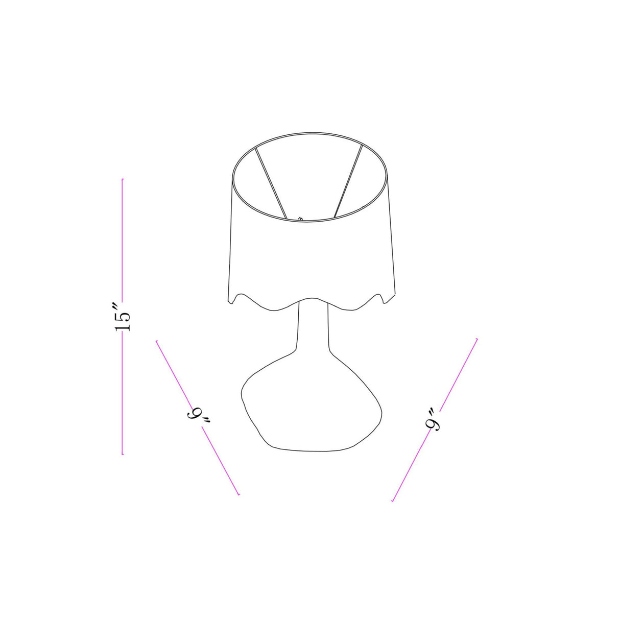   Wavy Rattan Accent Table Lamp | Oroa.com