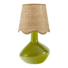 Modern European furniture - Wavy Rattan Accent Table Lamp - www.oroa.com