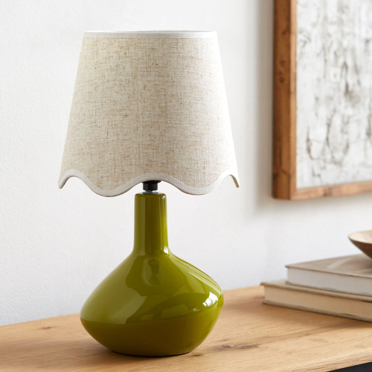   Wavy Rattan Accent Table Lamp | Oroa.com