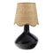Modern European furniture - Wavy Rattan Accent Table Lamp - www.oroa.com