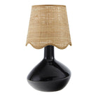 Modern European furniture - Wavy Rattan Accent Table Lamp - www.oroa.com