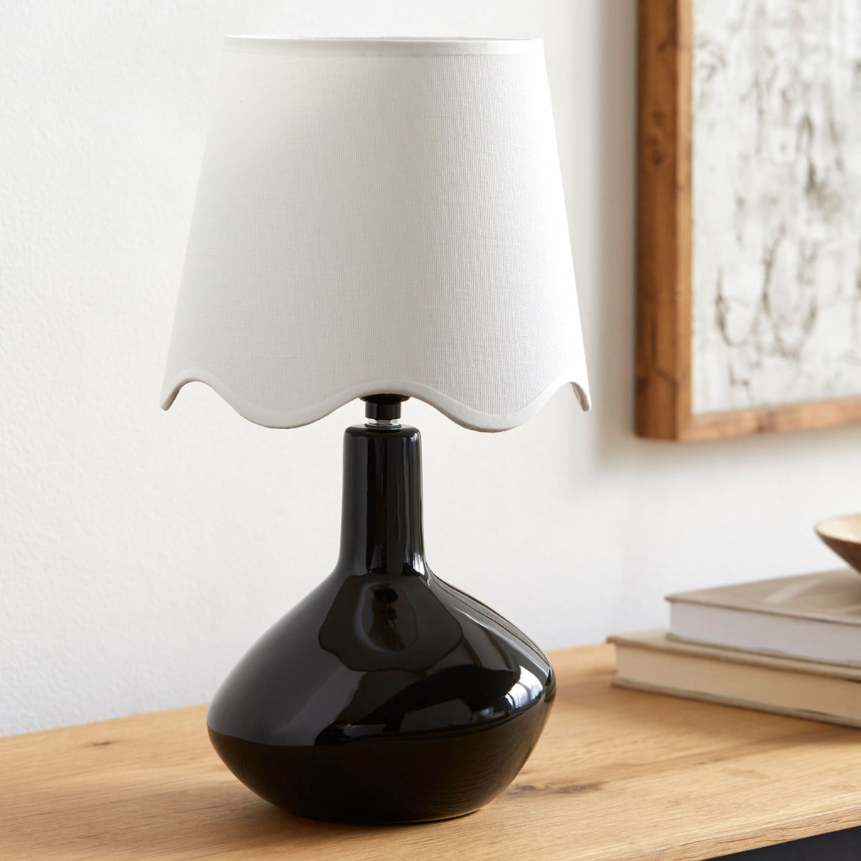   Wavy Rattan Accent Table Lamp | Oroa.com