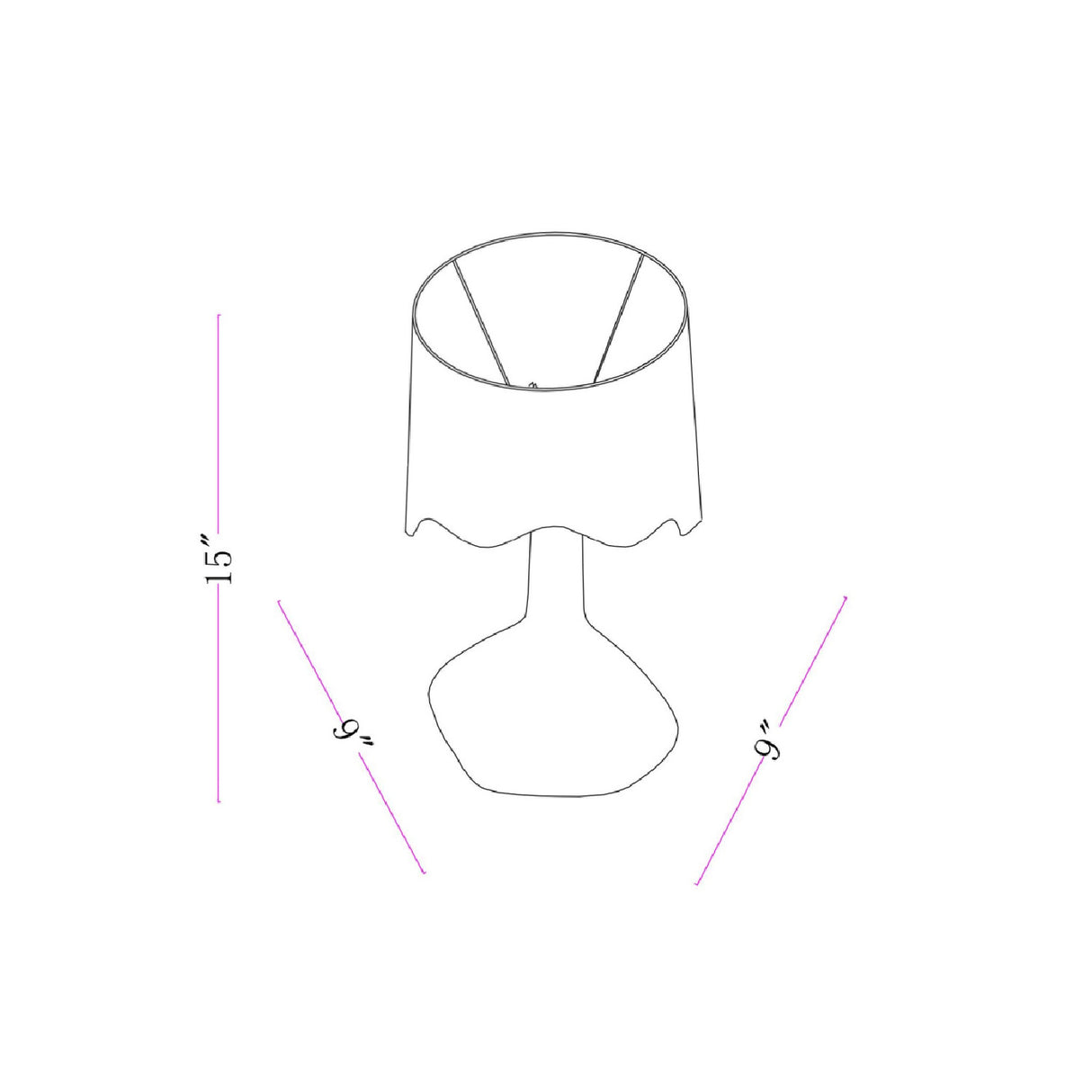   Wavy Rattan Accent Table Lamp | Oroa.com