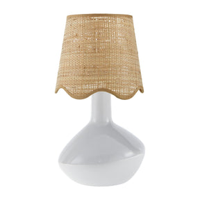 Modern European furniture - Wavy Rattan Accent Table Lamp - www.oroa.com