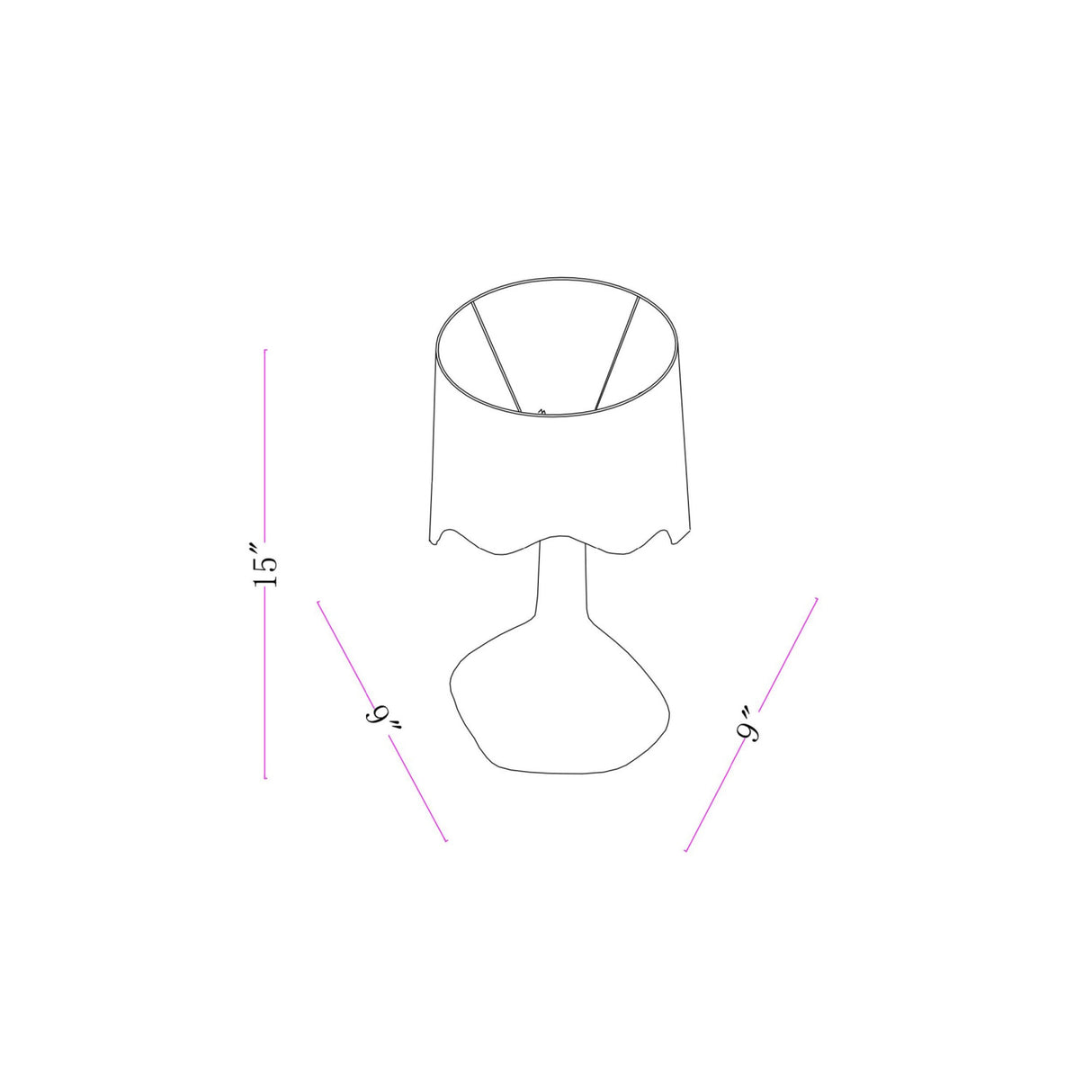   Wavy Rattan Accent Table Lamp | Oroa.com