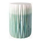 Modern European furniture - Ridged Ceramic Garden Stool - www.oroa.com