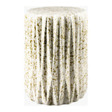 Modern European furniture - Ridged Ceramic Garden Stool - www.oroa.com