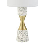 Modern European furniture - Terrazzo Finish Hourglass Table - www.oroa.comLamp