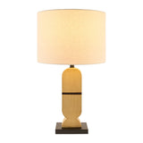 Modern European furniture - Brown Geometrical Base Table Lamp - www.oroa.com