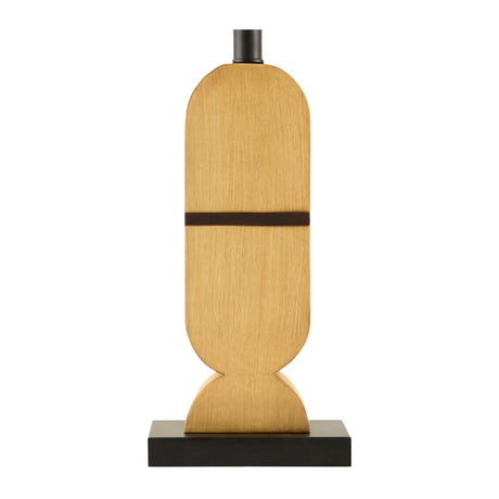 Modern European furniture - Brown Geometrical Base Table Lamp - www.oroa.com