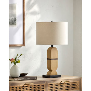   Modern European furniture - Brown Geometrical Base Table Lamp - www.oroa.com | Oroa.com