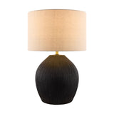 Modern European furniture - Black Ceramic Accent Table Lamp - www.oroa.com