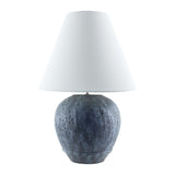 Modern European furniture - Sandblasted Gray Ceramic Table Lamp - www.oroa.com