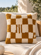 Hand-Knotted Wool Blend Down Insert Pillow | Kuda Home Balder
