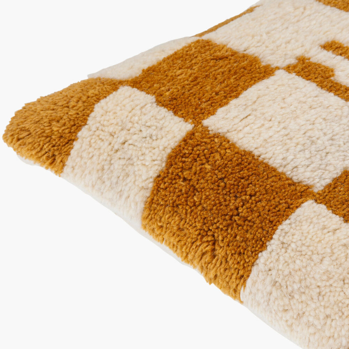 Hand-Knotted Wool Blend Down Insert Pillow | Kuda Home Balder