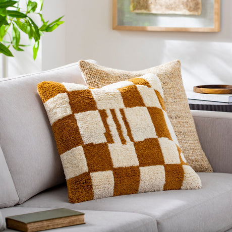 Hand-Knotted Wool Blend Down Insert Pillow | Kuda Home Balder