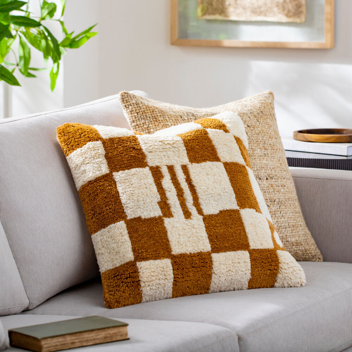 Hand-Knotted Wool Blend Pillow | Kuda Home Balder