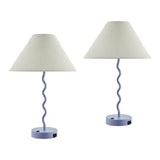 Modern European furniture - Wavy Iron Table Lamp Set (2) - www.oroa.com