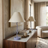 Modern European furniture - Wavy Iron Table Lamp Set (2) - www.oroa.com