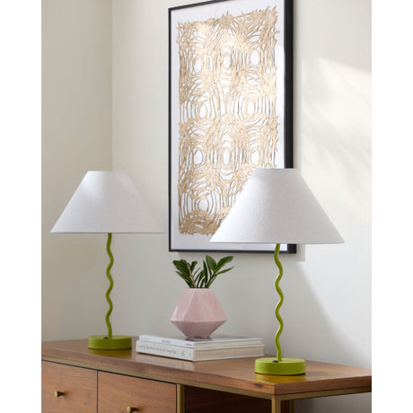 Modern European furniture - Wavy Iron Table Lamp Set (2) - www.oroa.com