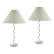 Modern European furniture - Wavy Iron Table Lamp Set (2) - www.oroa.com
