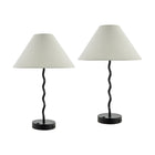 Modern European furniture - Wavy Iron Table Lamp Set (2) - www.oroa.com