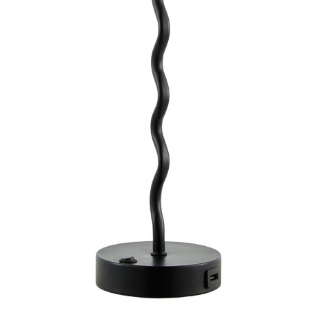 Modern European furniture - Wavy Iron Table Lamp Set (2) - www.oroa.com
