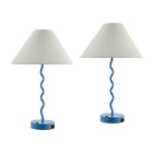 Modern European furniture - Wavy Iron Table Lamp Set (2) - www.oroa.com