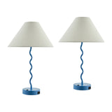 Modern European furniture - Wavy Iron Table Lamp Set (2) - www.oroa.com