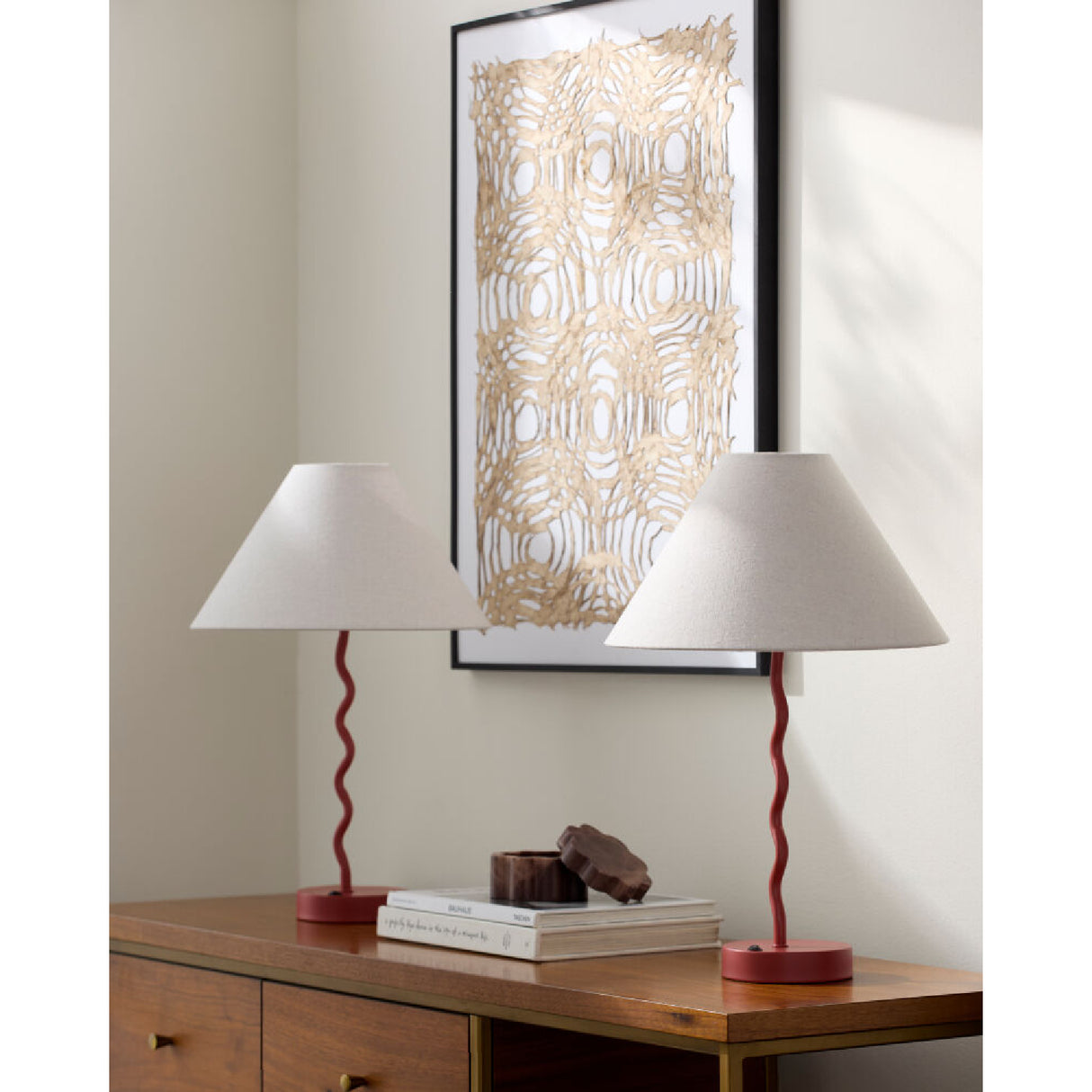   Wavy Iron Table Lamp Set (2) | Oroa.com