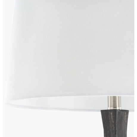 Modern European furniture - Gray Faceted Accent Table Lamp - www.oroa.com