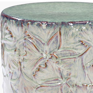   Carved Ceramic Garden Stool | Oroa.com